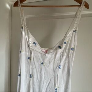 Vintage Victoria’s Secret Floral Embroidered White Dress